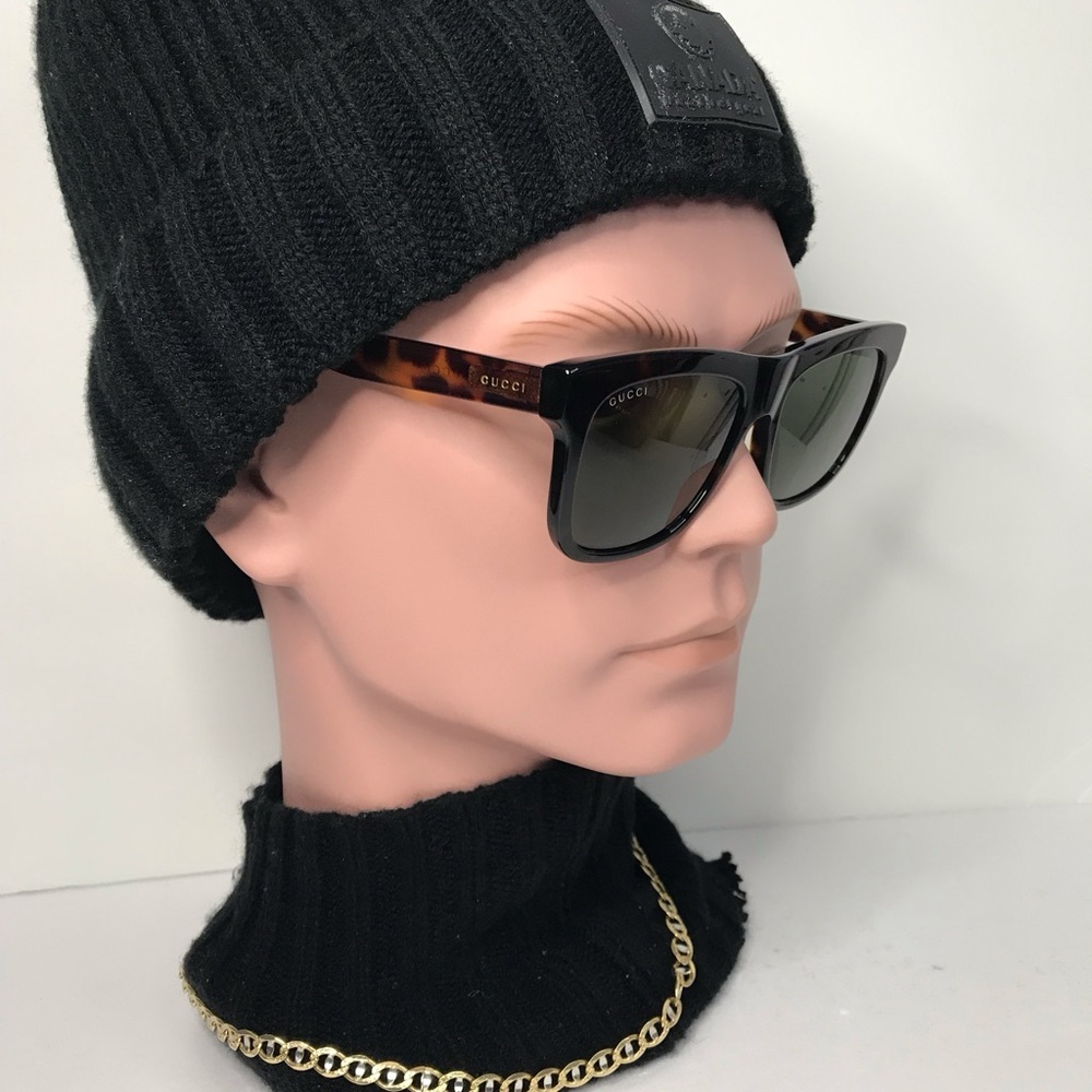 New Authentic GUCCI  Acetate Sunglasses GG0158SN Tortoise